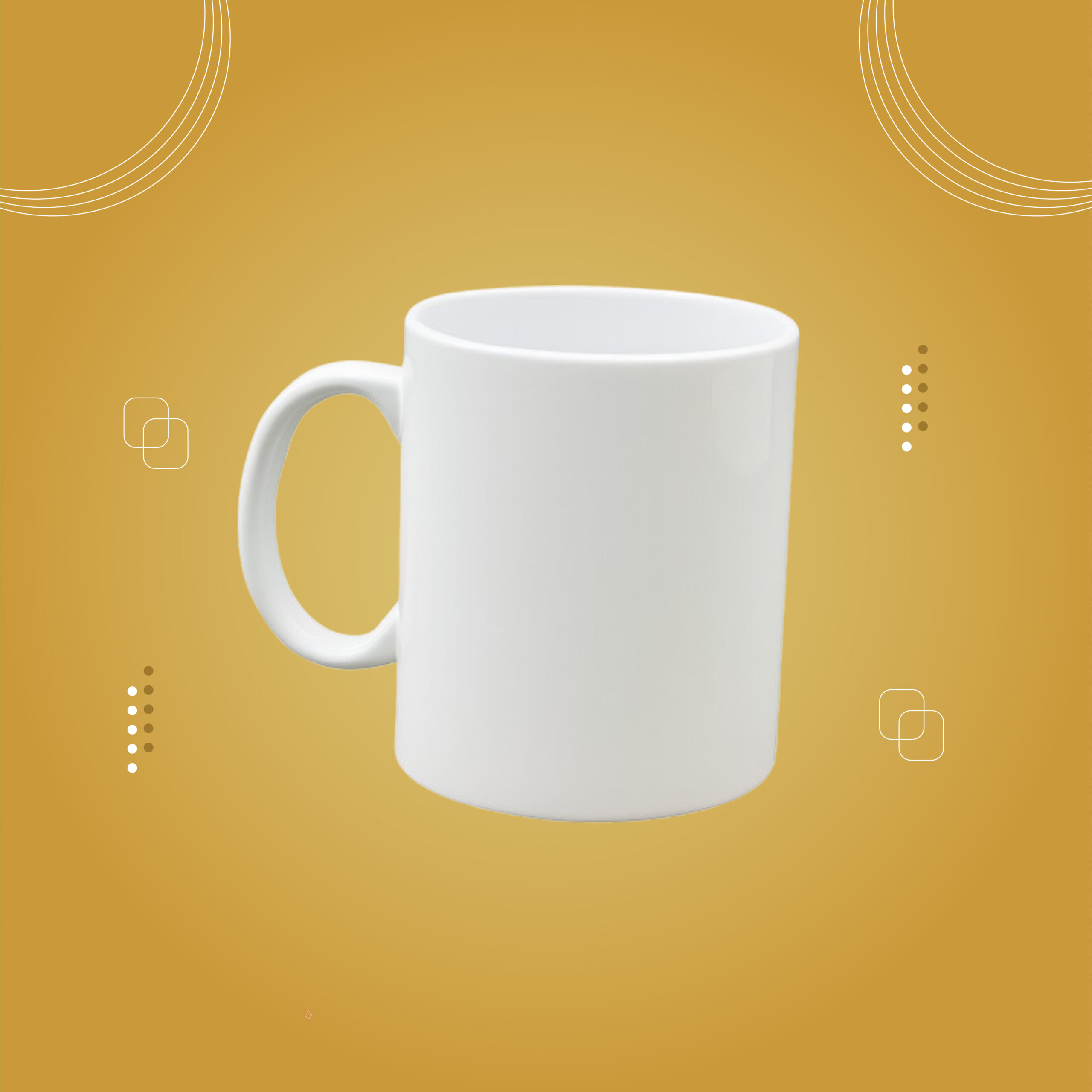 كاسة أبيض سادة