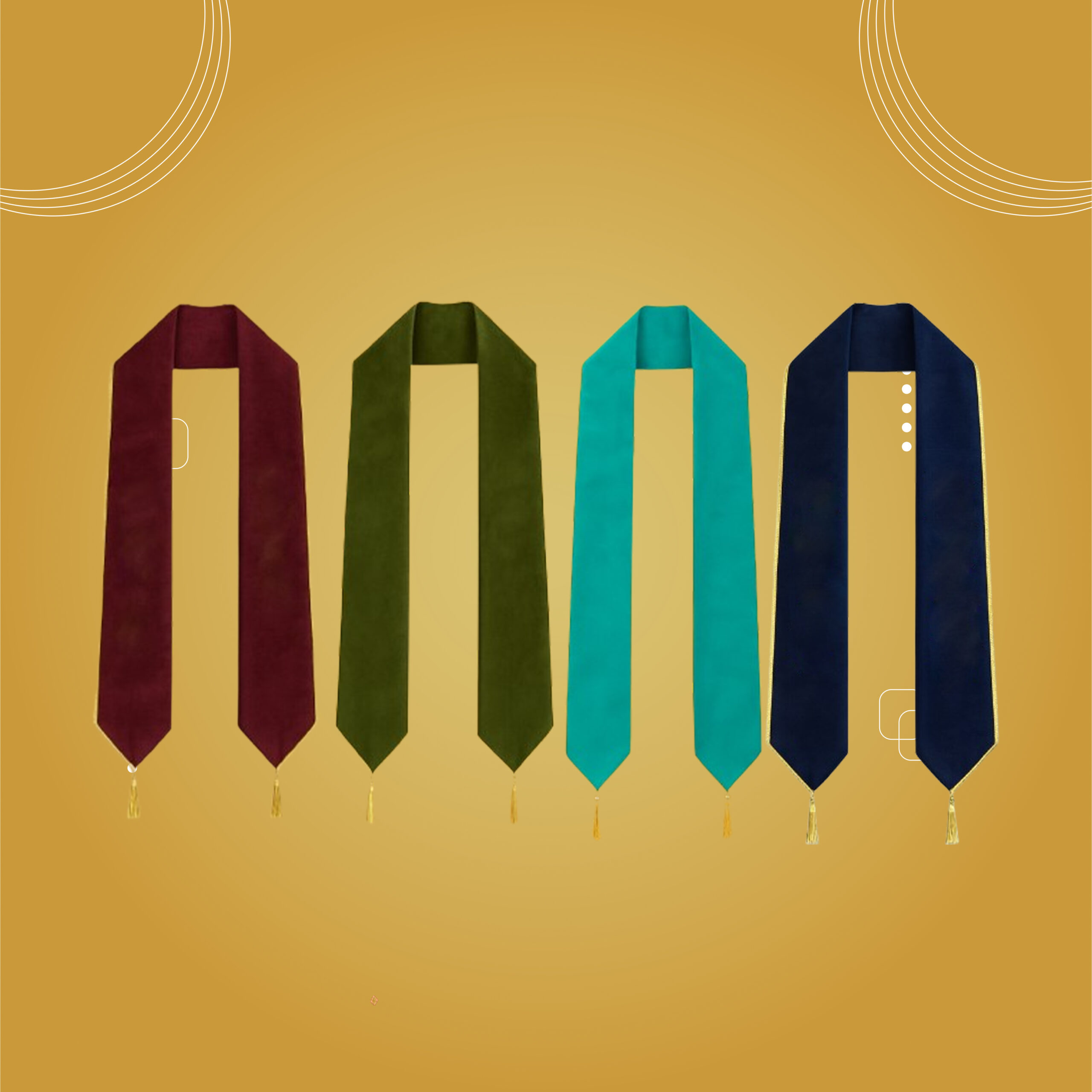 وشاح ملون فقط