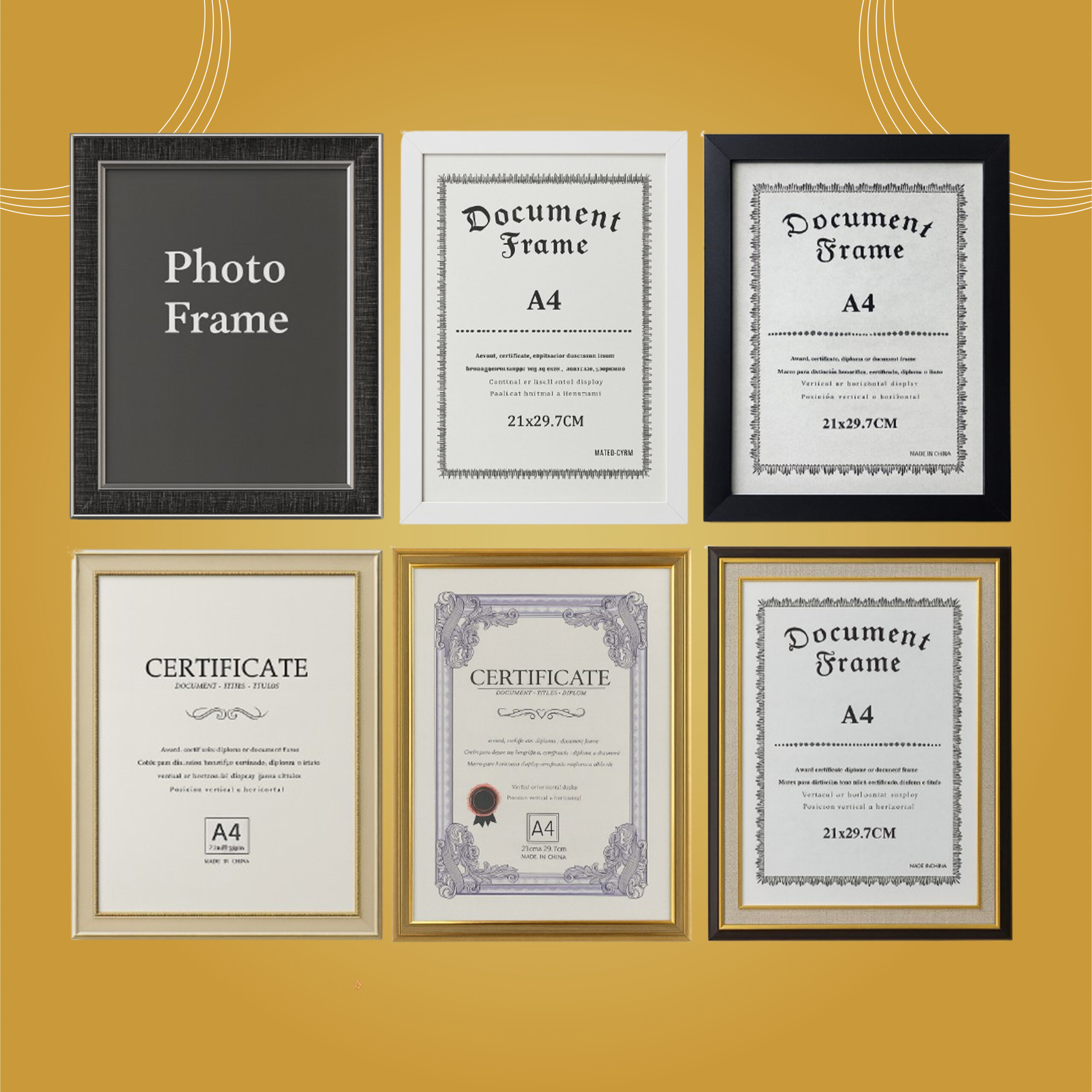 براويز حجم A4