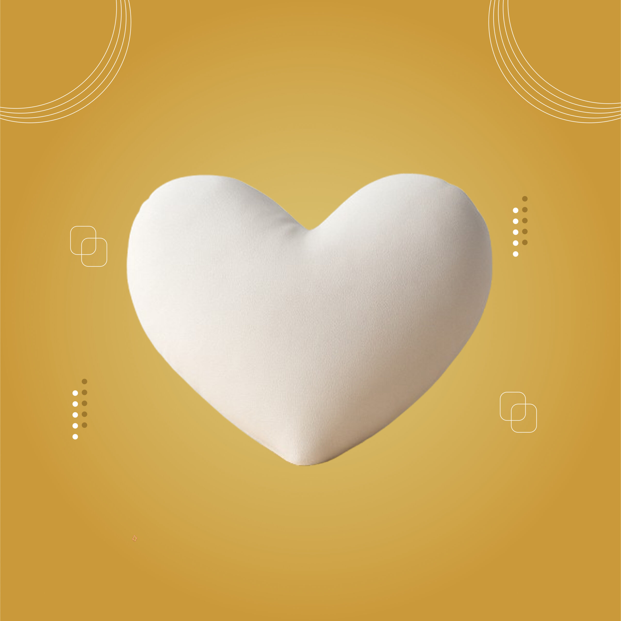 مخدة (شكل قلب)