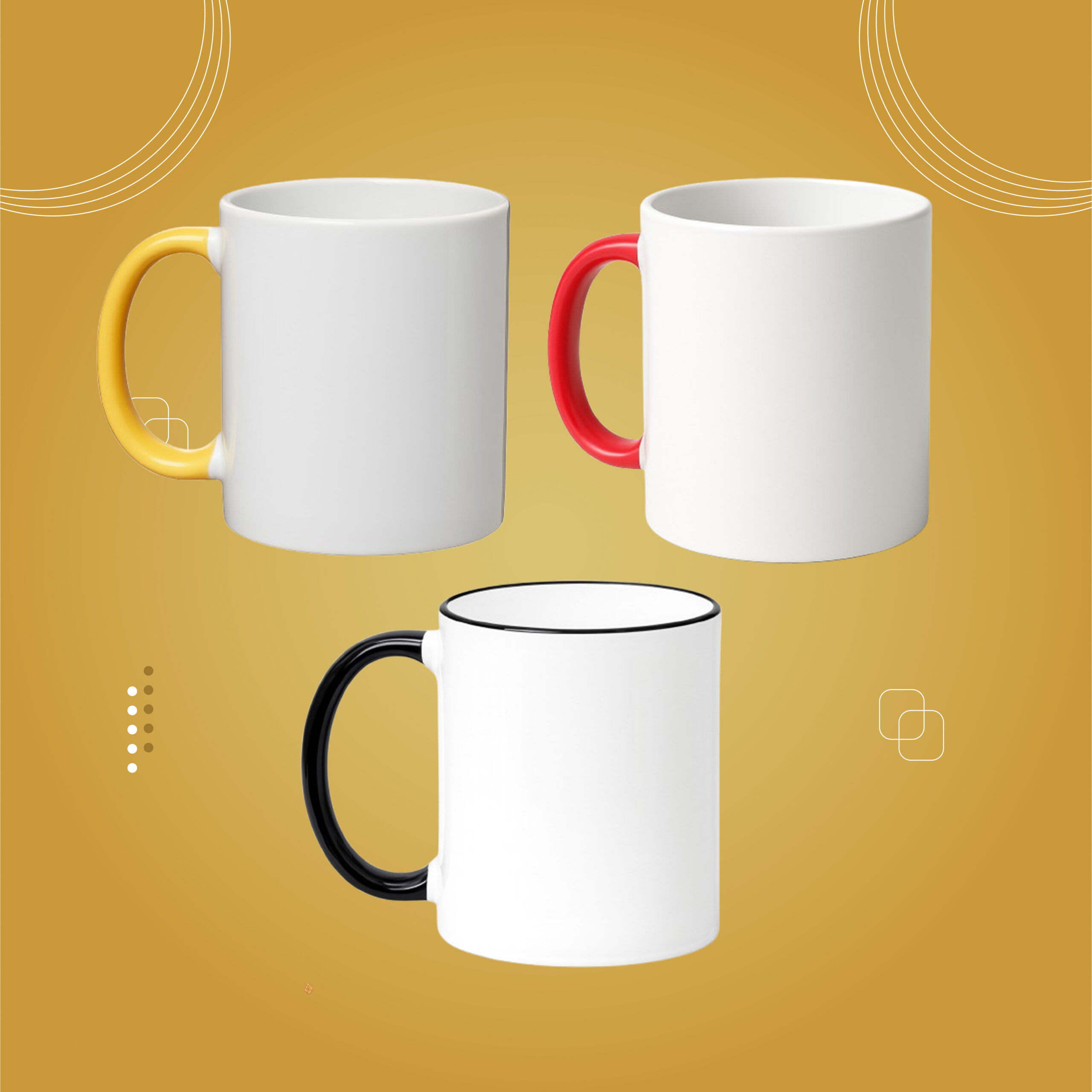 كاسة يد ملونة